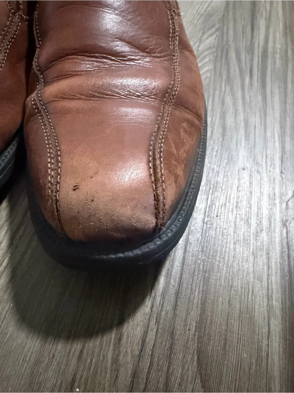 Bostonian Tan Leather Slip-On Loafers